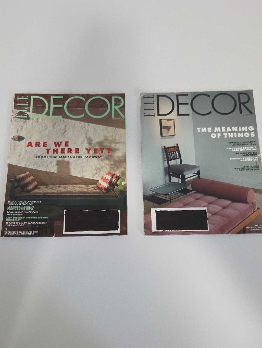 Elle Decor Magazines - Set Of 2